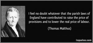 More Thomas Malthus Quotes