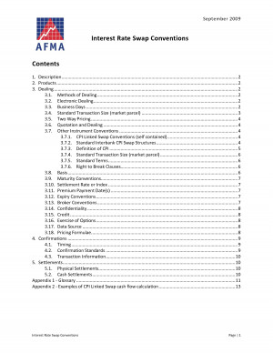 Interest Rate Swaps Quotes