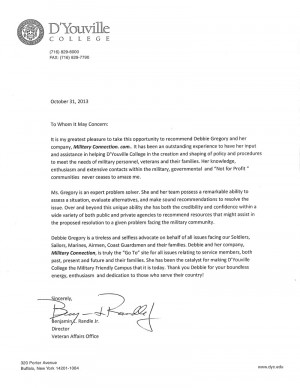 Letter of Recommendation from Benjamin L. Randle Jr., D'youville ...