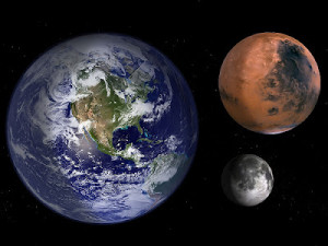 Go Back > Gallery For > Mars Compared To Moon