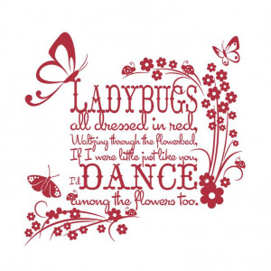 ... Ladybug Quotes, Art Ladybugs, Ladybird Quotes, Ladybugs Dance