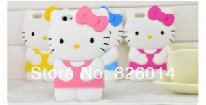 cute-cartoon-3D-hello-kitty-Silicon-phone-back-Case-Cover-for-iphone-5 ...