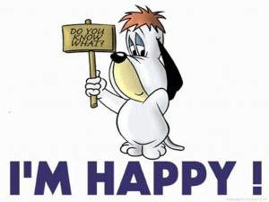 ... , an anthropomorphic dog with a droopy face, hence the name Droopy