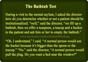 The Bathtub Test