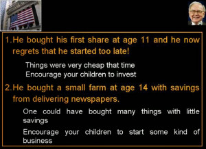 Warren Buffet Interesting Quotes and some Facts