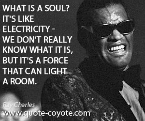 quotes - What is a soul? It's like electricity - we don't really know ...