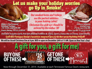 Famous Dave's Restaurant Nashville TN