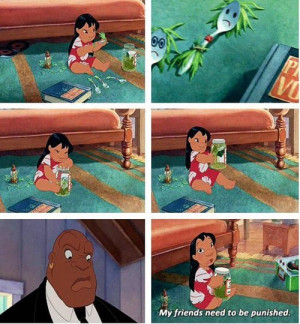 Lilo and Stitch- HAHAHAHA!!! I wish I thought of this when I was ...