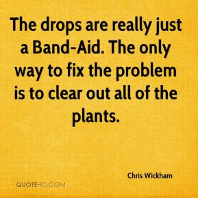 Chris Wickham - The drops are really just a Band-Aid. The only way to ...