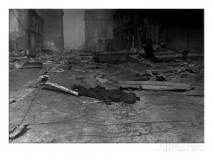 San Francisco, Charred Corpse of a Victim of the 1906 Earthquake and ...