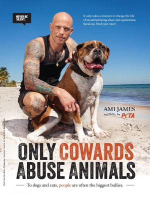 ... PETA, takes a stand against animal cruelty (click to see full image