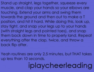 because i gotta get this out. im not saying cheerleading isn't a sport ...