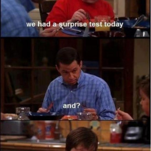 Jake Had a Surprise Test At School Today On Two and a Half Men
