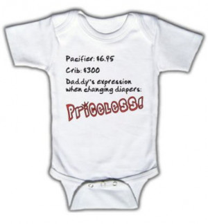 Hilarious baby onesie with the saying daddy's face when changing my ...
