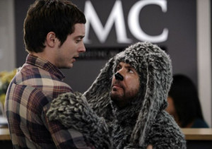 Elijah Wood and Jason Gann in Wilfred (Picture: BBC3)