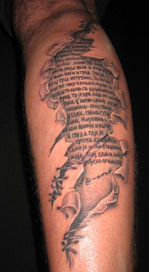 Grey Ink Religious Angel Tattoos On Sleeve