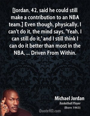 Jordan, 42, said he could still make a contribution to an NBA team ...
