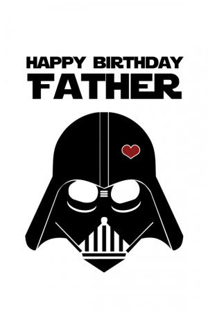 Star Wars Funny Birthday Card for Dad - DIY Printable