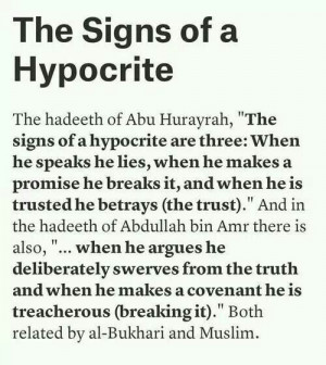 prophet Muhammad quotes on hypocrites by tamara