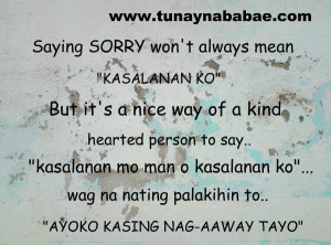 sorry love quotes tagalog