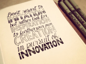 Imitation • Inspiration • Creation • Innovation