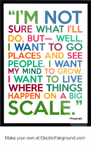 Fitzgerald Framed Quote