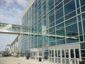 ... of the west facade of the Qwest Center Omaha showing there are