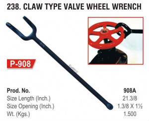 100 Series Titan Aluminum Valve Wheel Wrench 17 5 8 Long 1 3 4 Open