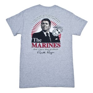 President Ronald Reagan Marines Quote T-Shirt