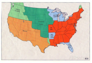 United States Map 1830