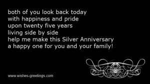 short silver wedding anniversary quotes