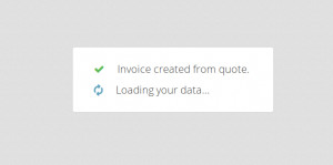 Online quote is being converted into an invoice