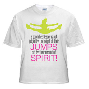 NEW!! Amount of Spirit T-Shirt by Cheerleading Company