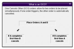 To place an OCO order:
