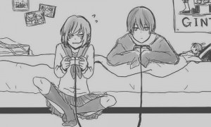 video games, manga, girl, cute, boy, couple, anime