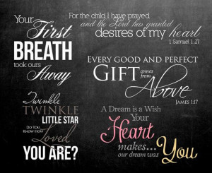 Word Overlays Baby Newborn Phrases Photo by StudioTwentyNine, $6.20