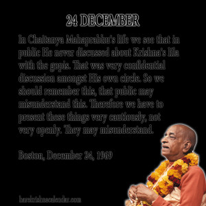 Srila Prabhupada Quotes For Month December 24