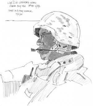 My battle buddy during trip, Radio Operator Lance Corporal D.W.Wofford ...