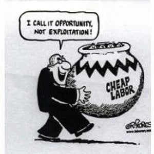 On labour exploitation