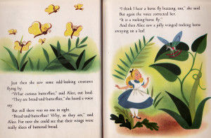 Alice in Wonderland Finds The Garden of Live Flowers