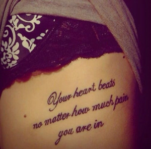 Lovely quote tattoo x