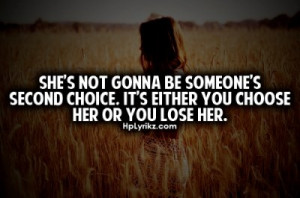 choose her or lose her