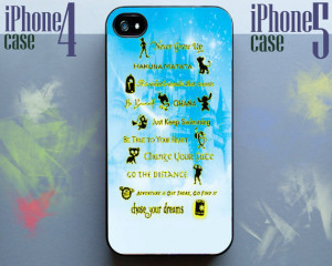 Disney quotes iphone Case 4 & 4s,iphone 5, Samsung S3 S4, iphone 5c ...