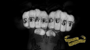 Brad Huston sends us these knuckle tattoos: