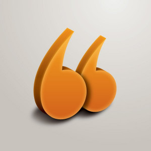 Quotes Vector Graphic — symbol, quote, 3d