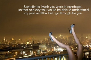 Sometimes i wish you were in my