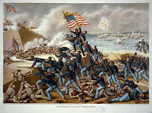 The 54th Massachusetts at the Second Battle of Fort Wagner , July 18 ...