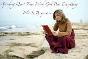 Spending quiet time with God