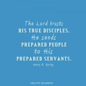 Prepared People to His Prepared Servants