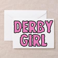 Derby Girl Greeting Card for